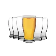 Belek Tulip Pint Beer Glass Set - Clear - 580ml - Pack Of 24