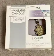 YANKEE CANDLE Charming Scents CHARMS Hanging Car Air Freshener Accessory Leaf