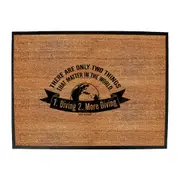Ow There Are Two Things - Funny Novelty Doormat Man Cave Floor mat