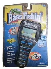 Radica Bass Fishin' 10th Anniversary Electronic Handheld Fishing Game 2006 - New