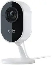 Arlo Essential Indoor HD Security Camera (1st Generation) – Home Security, Baby Monitor, Pet Camera,1080p Camera System, White VMC2040-100AUS