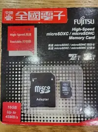 在飛比找Yahoo!奇摩拍賣優惠-Fujitsu microSDHC UHS-I U1-16G