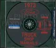 1973 Ford Truck Shop Manual CD Bronco Pickup 100 F250 F350 Econoline E100-E50