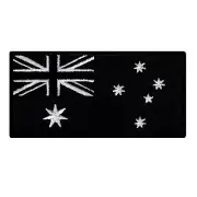 AUSTRALIA FLAG PATCH embroidered iron-on AUSTRALIAN new AUSSIE DOWN UNDER BLACK