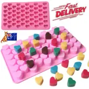 55 Love Heart Silicone Mould Chocolate Mold Candy Gummy Maker Ice Jelly Tray RK