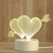 Hearts 3D illusion Night Light For Kids And Adults Great Gift For Christmas