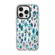iPhone 16 Pro Clear Case MagSafe Compatible Leopard Print no.1 by EttaVee