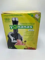 NEW IN BOX! Yonanas Deluxe Non-Dairy Frozen Fruit Soft Serve Dessert Maker NIB