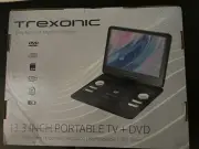 Trexonic 13.3” portable TV/DVD-TFT LCD Screen-Bag & Antenna-Teal-New
