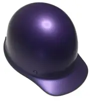 Hard Hat MSA Skullgard Cap Style Custom Plum Crazy Purple Satin