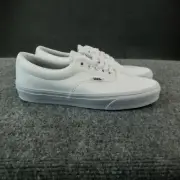 Vans Era Shoes Womens Size 9.5 White Leather Casual Classic Sneakers Lace Up