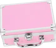 TOVINANNA Cosmetic Case Travel Cord Organizer Aluminum Case Locking Briefcase Laptop Briefcase Electric Toothbrush Travel Makeup Case Organizer Travel Cable Organizer Case Pink Density Plate