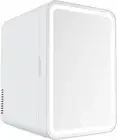 Mini Refrigerator and Personal Beauty Fridge, Mirrored Door with Dimmable LED Li