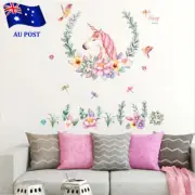 Unicorn Nursery Wall Decal Sticker Art Removable Vinyl Home Decor Stickers YA