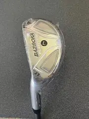 New Tour Edge Bazooka Platinum 4 Hybrid Iron 23* Left Handed Lady Flex