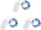 3 Pack Fairy Lights Battery Operated 6.6Ft 20 Led Mini String Lights Silver Wire