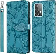 for Samsung A52s / A52 5G / A52 4G Case PU Leather Folio Flip Cover Magnetic Wallet Phone Case with Pocket for Samsung Galaxy A52s - Blue