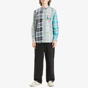 Comme des Garçons SHIRT Mix Check Button Down Shirt
