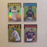 2020 Topps Chrome 1986 Lot (4) Tatis,Acuna,Soto,Alonso