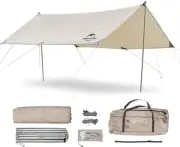 Naturehike Mountain Peak Camping Canopy, Classic Tent Tarp, Lightweight Easy ...
