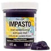 Decoart Impasto Paint 4oz-Bright Dioxazine Purple