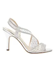 [NINA] Valeda Sandals In Silver Reflective