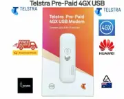 2020 TELSTRA Huawei 4GX USB WiFi Dongle E8372 E8372h-320 + 3GB DATA AUS STOCK