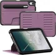ZUGU CASE iPad Mini 7 (A17 Pro) & 2021 iPad Mini 6 (7th/6th Generation 2024/2021) Slim Protective Case, Wireless Pencil Charging, Convenient 7 Angle Magnetic Stand, Auto Sleep/Wake [ Purple ]