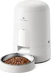 PETLIBRO Automatic Cat Feeder, Battery-Operated Automatic Cat Food Dispenser with 180-Day Life, AIR Cordless Timed Pet Feeder for Cat & Dog, 2L Auto Cat Feeder, White