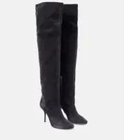 [Alaia] Alaïa Fluide 90 suede boots AU 5 black