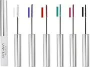 New Upgrade 9 Colors Colored Mascara Set for Eyelashes, Voluming and Lengthening, Cruelty Free Vegan Eye Makeup, Long-Lasting Curl, Smudge-Proof Fast Dry, for Women (Six colors set)