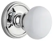 Grandeur GEOHYD_PSG_238 Georgetown Solid Brass Rose Passage Knob - Chrome