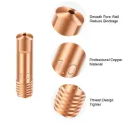 40PCS 15AK MIG/MAG Welding Torch M6 Copper Contact Tips In 0.8mm 0.9mm 1.0mm