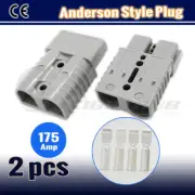 2 X ANDERSON STYLE PLUG 175A AMP CARAVAN TRUCK CONNECTOR SOLAR DT 50A DC 12V 24V