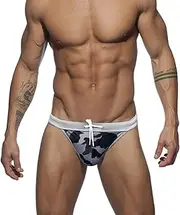 [RQPYQF] YK48 Men's Tight Swimming Trunks Short Swimming Shorts with Drawstring Swimming Trunks Classic Swimming Briefs Summer Short Swimming Trunks Briefs Bikini Bottom