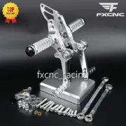 For STREETFIGHTER 848 1100 Front Footrests Rearsets Foot Pegs Foot Rest Silver