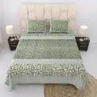 Handmade 244 Thread Count Traditional Bedsheet Cotton Super King Flat Bedsheet