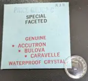 Genuine NEW Bulova Ladies Fancy Faceted Replacement Watch Crystal Part# K13