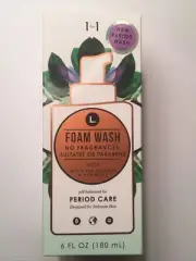 (SEALED) L. Foam Wash Intimate Vaginal Skin Cleanser - Feminine Period Care 6 oz