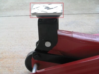 Aluminum DIAMOND TREAD PLATE FLAT TOP ADAPTER for 2 Ton plus trolley jack *NEW*