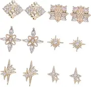 LIFKOME 12Pcs Vintage Rhinestones Nail Charms Nail Art Decor for DIY Manicure Unique Manicure Rhinestones Decorative for Women