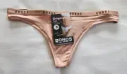 Bonds Ladies WVGHT GVC Blush Latte Originals Gee G String Brief Size 12 New