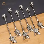 NEW Traditional Ottoman Motif Tea Spoons Silver