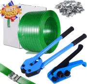 Packaging Strapping Kit Pallet Banding Tool 16mm Wide 300M Heavy Duty Polyester