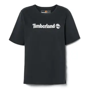 Timberland 女款黑色品牌LOGO短袖T恤|A6AZP001