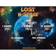 LOST N SPACE 1 POINT/800P 3500 CARD TICKETS ALL INSTANTS PULL TAB PARTY GAME