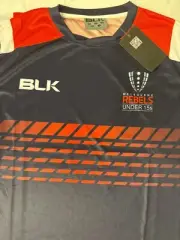 BLK Melbourne Rebels Under 15 Rugby Union Trading Shirt Size Large