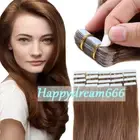 Seamless Tape In Hair Extensions Remy Skin Wefts Real Russian Human Hair Blonde