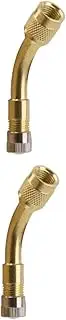 iplusmile Pcs Metal Bar Degree Adaptor for Car Motorcycle Monocycle Valve Extend Tire Stem Easy Access Front Rear