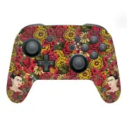OFFICIAL FRIDA KAHLO FLORAL VINYL SKIN DECAL FOR NINTENDO SWITCH PRO CONTROLLER